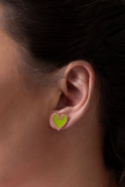 Nahida Dendro Heart Earrings