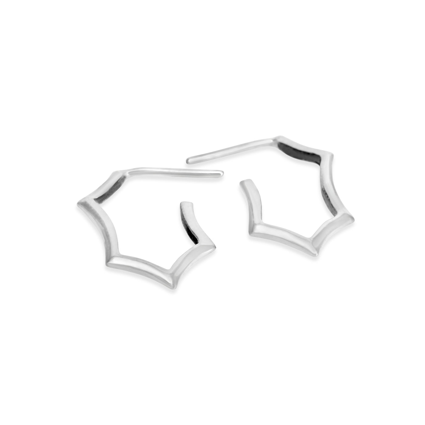 Morgana Hexagon Hoop Earrings