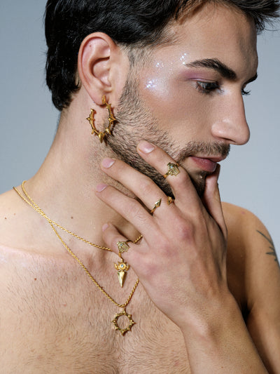 Mavuika Aztec Solid Halo Necklace