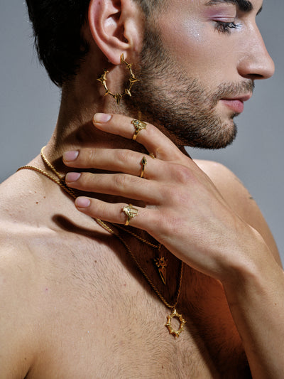 Mavuika Aztec Solid Halo Hoops