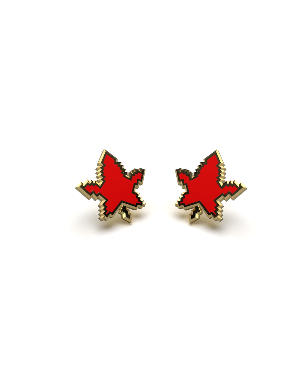 LVL 20 Maple Leaf Stud Earrings