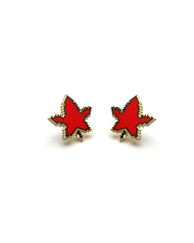 LVL 20 Maple Leaf Stud Earrings