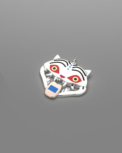Silver K-Pop Derpy Tiger Pendant Pre-Order