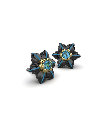 Fragment of Harmonic Whimsey Genshin Flower Stud Earrings