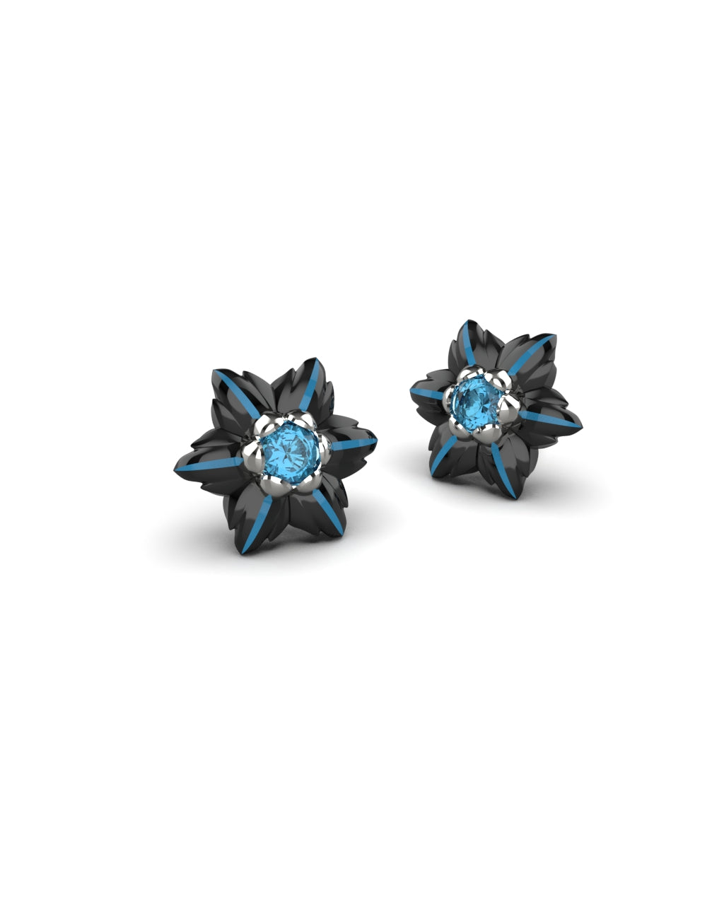 Fragment of Harmonic Whimsey Genshin Flower Stud Earrings