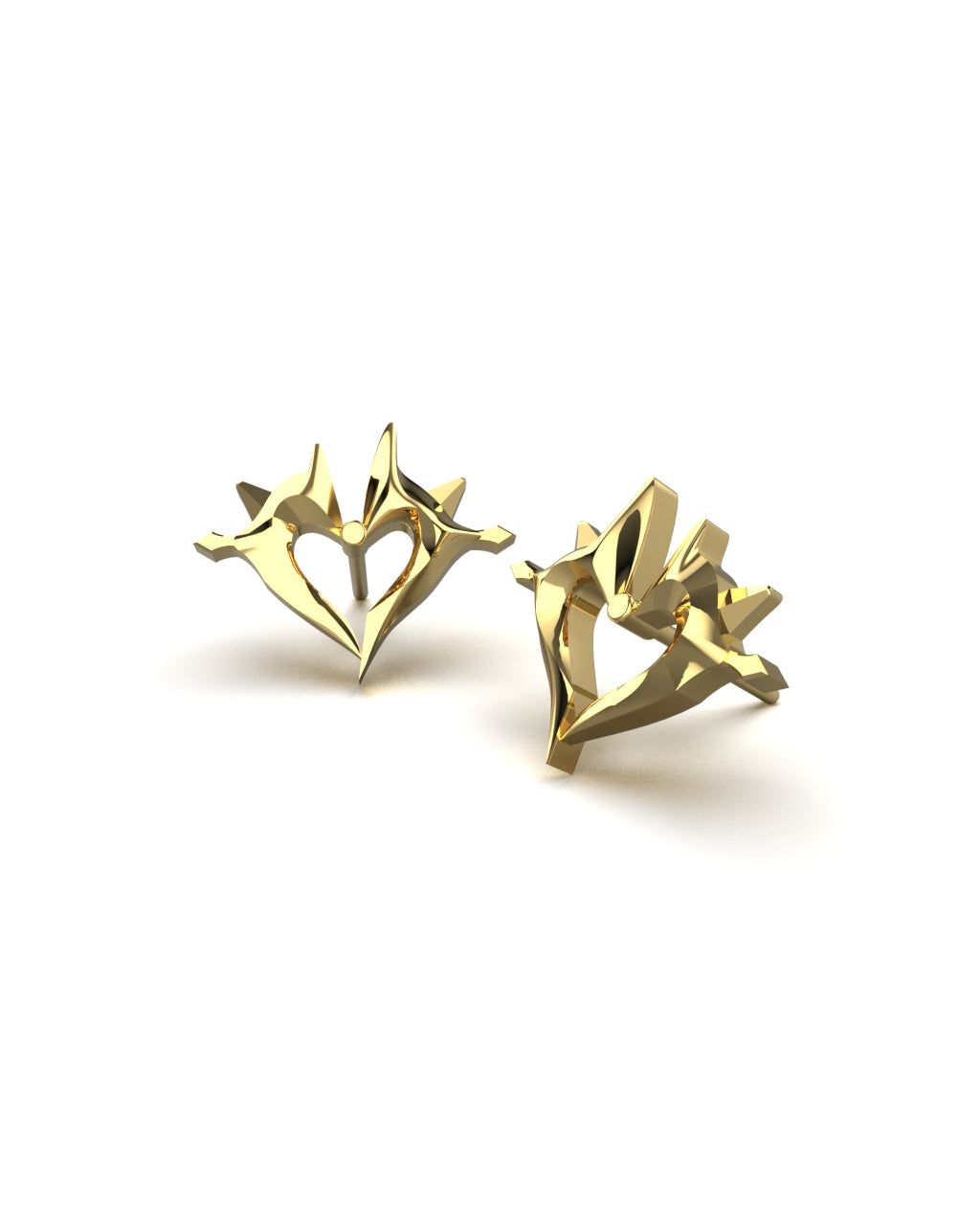 Prestige Evelynn High Noon Allure Silver Heart studs